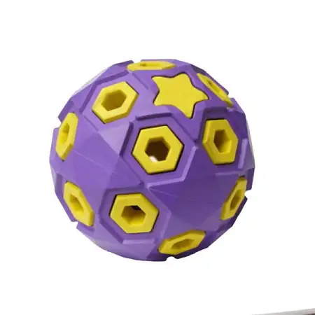 Купить homepet silver series игрушка для собак мяч звездное небо сиренево-желтый каучук