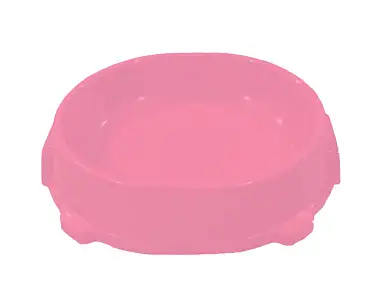 Favorite Миска для кошек и собак нескользящая пластиковая розовая