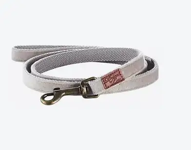 Beeztees Поводок вельветовый для собак Velura серый 